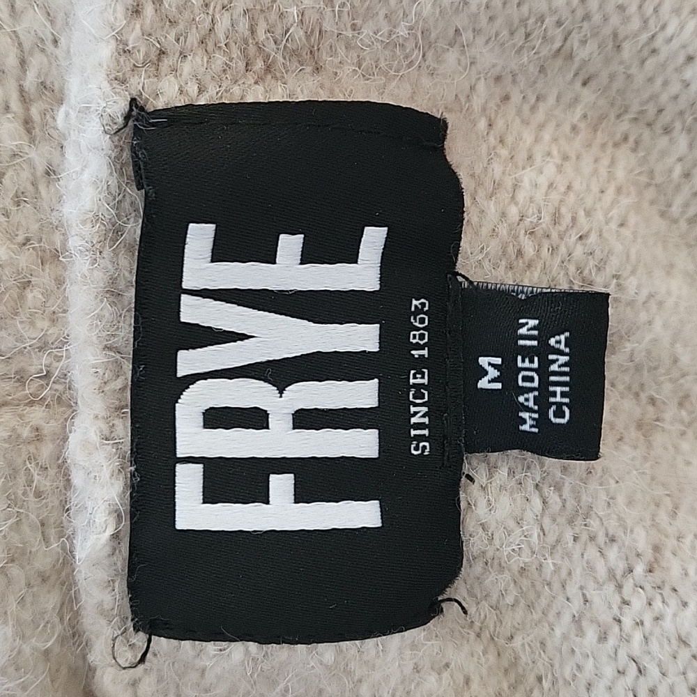 Frye Cream and Brown Patterned Cardigan - Picture 7 of 8